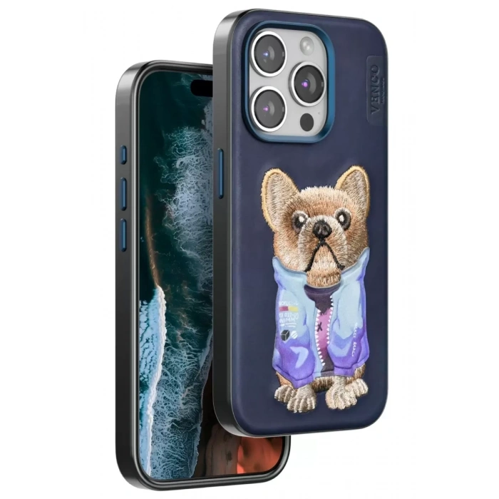 Apple iPhone 15 Pro Max Cute Desenli Kapak - Lacivert