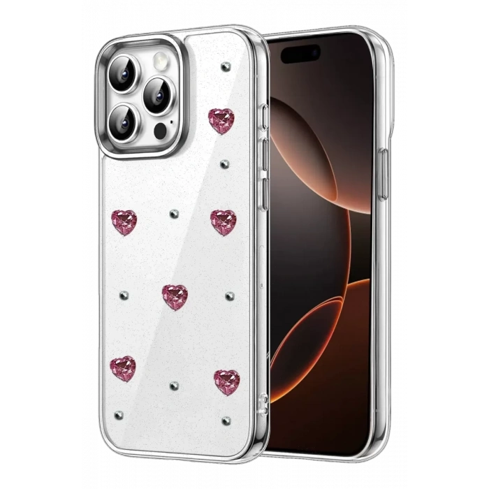 Apple iPhone 15 Pro Max Fiyonk Desenli Kapak - Desen 3