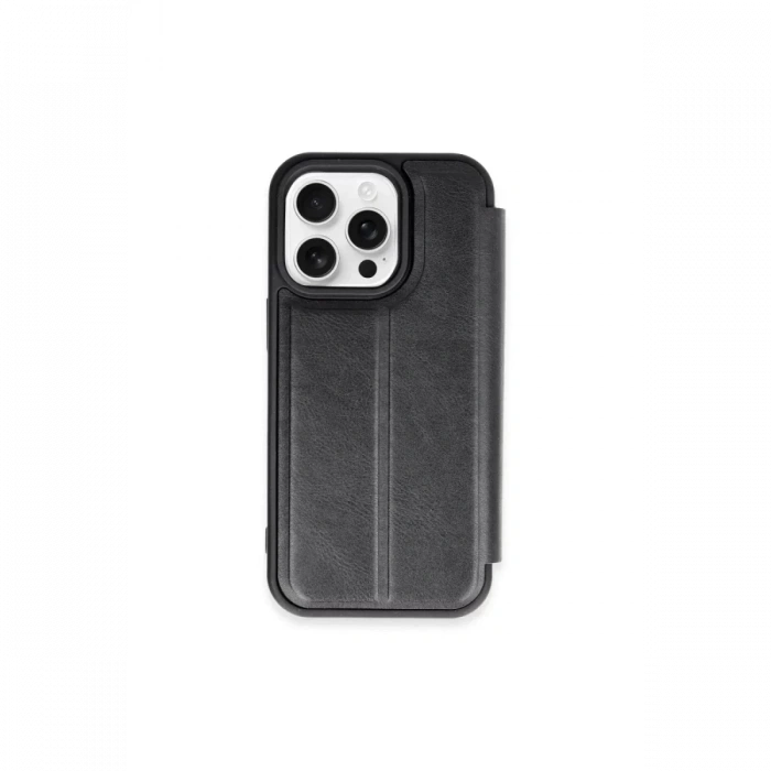 Apple iPhone 15 Pro Max Kılıf Flip Cover - Siyah