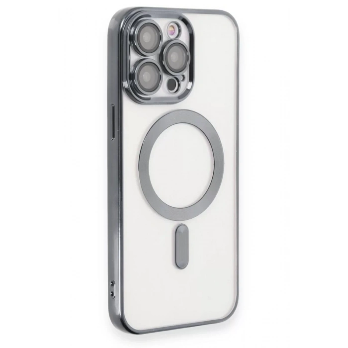 Apple iPhone 15 Pro Max Kılıf Kross Magneticsafe Kapak - Titan Gri