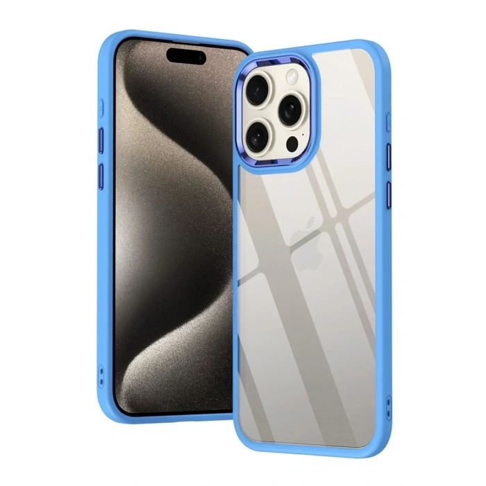 Apple iPhone 15 Pro Max Kılıf Power Silikon - Lila