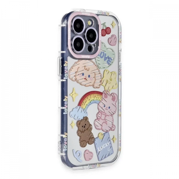 Apple iPhone 15 Pro Max Kılıf Reflexion Desenli Kapak - Desen 4