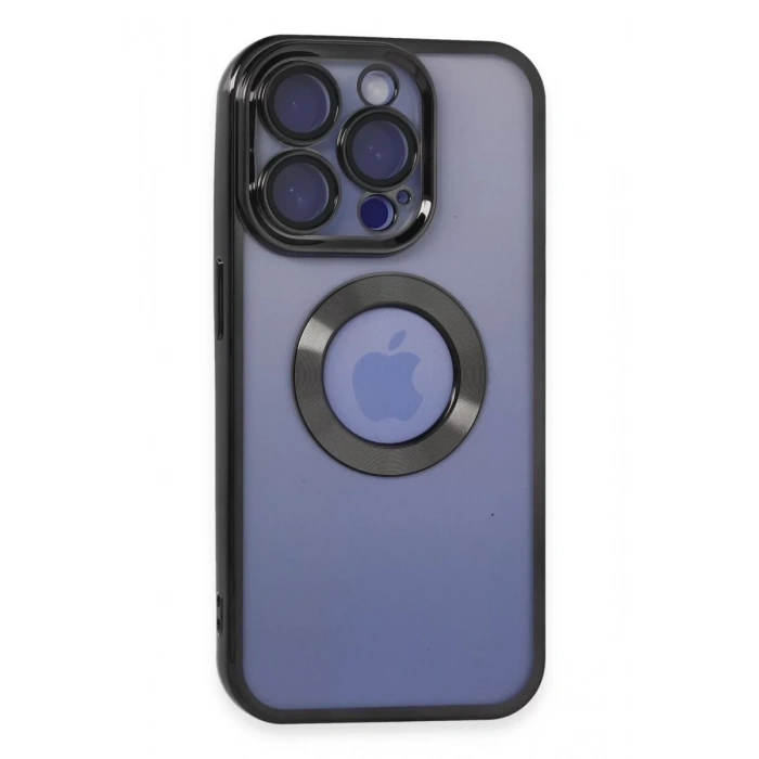 Apple iPhone 15 Pro Max Kılıf Slot Silikon - Siyah