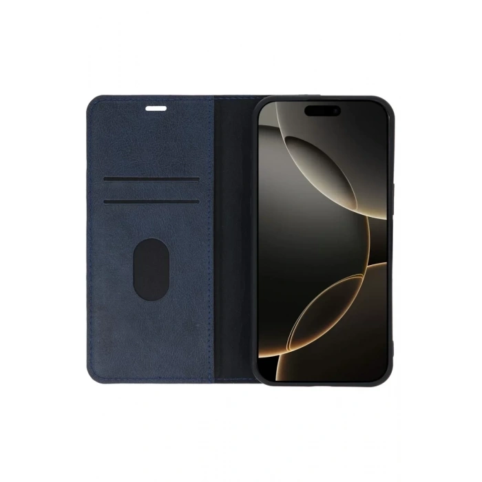 Apple iPhone 15 Pro Max Kılıf Trend S Plus Kapaklı Kılıf - Koyu Yeşil