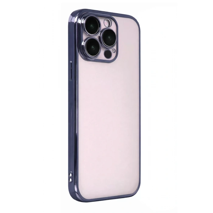Apple iPhone 15 Pro Max Lensli Silikon - Lacivert