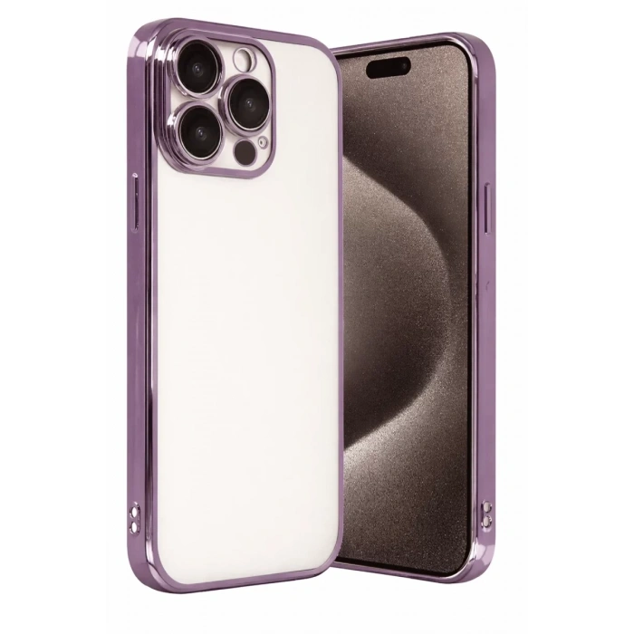 Apple iPhone 15 Pro Max Lensli Silikon - Mor