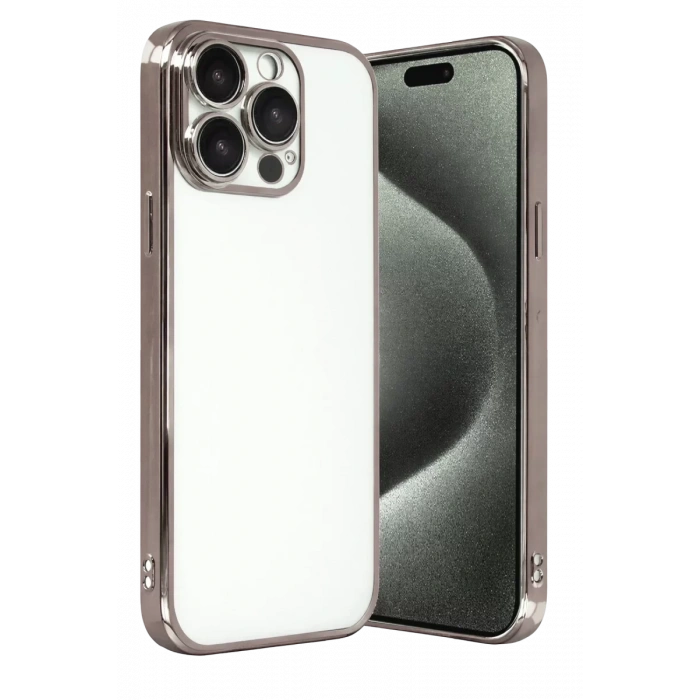 Apple iPhone 15 Pro Max Lensli Silikon - Titan Gri