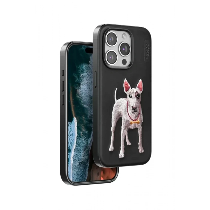 Apple iPhone 15 Pro Perma Desenli Kapak - Siyah