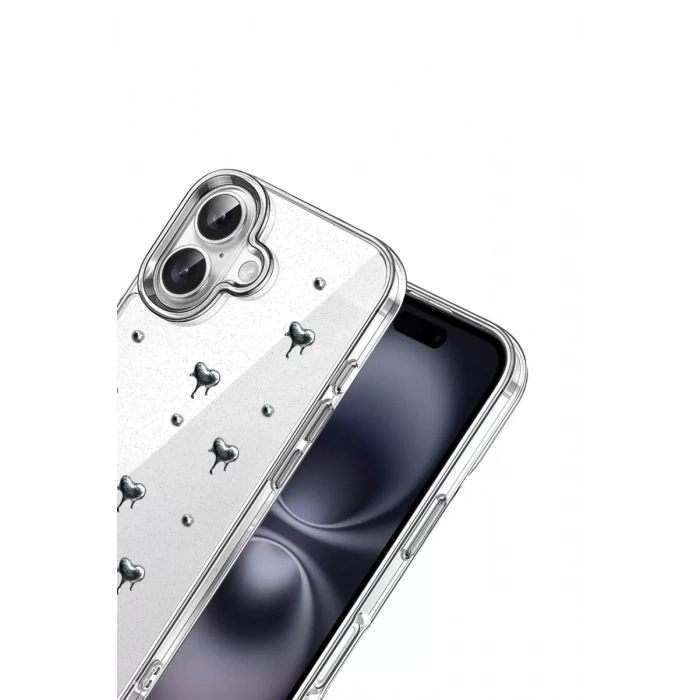 Apple iPhone 16 Fiyonk Desenli Kapak - Desen 1