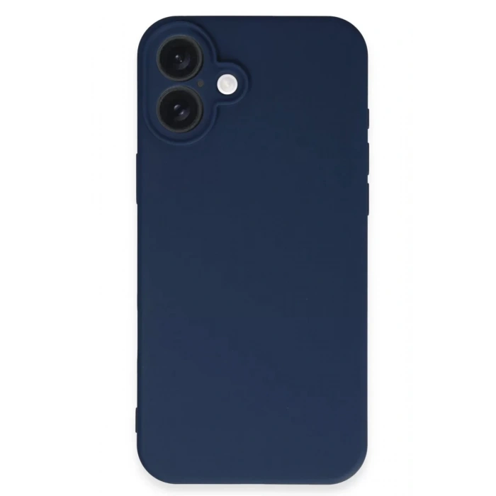 Apple iPhone 16 Kılıf First Silikon - Lacivert