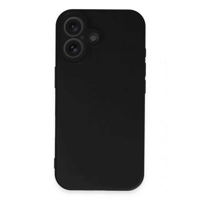 Apple iPhone 16 Kılıf First Silikon - Siyah