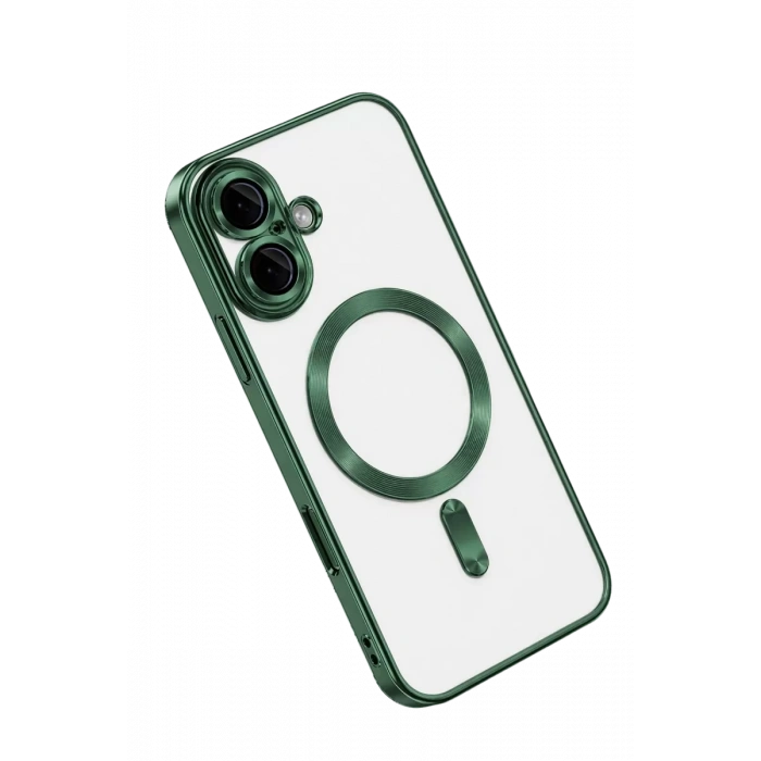 Apple iPhone 16 Kılıf Kross Magneticsafe Kapak - Koyu Yeşil