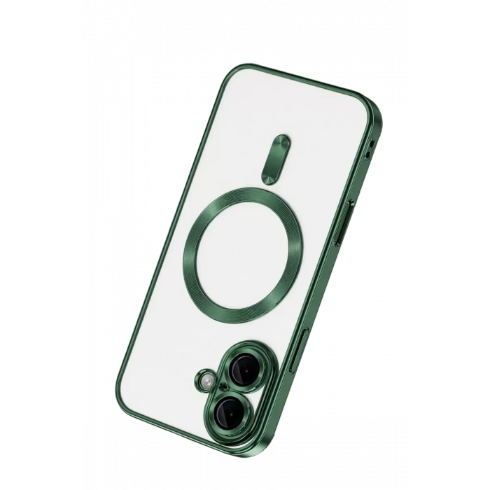 Apple iPhone 16 Kılıf Kross Magneticsafe Kapak - Koyu Yeşil