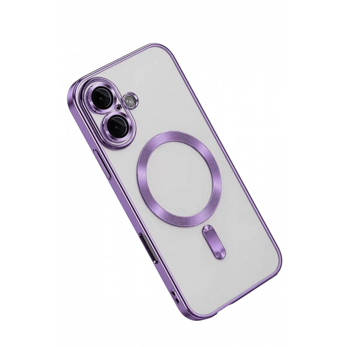 Apple iPhone 16 Kılıf Kross Magneticsafe Kapak - Mor
