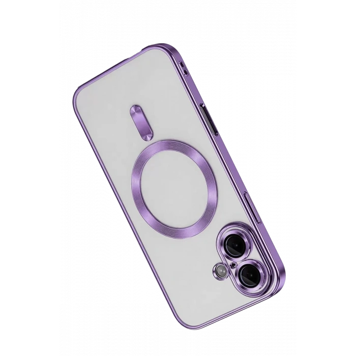Apple iPhone 16 Kılıf Kross Magneticsafe Kapak - Mor