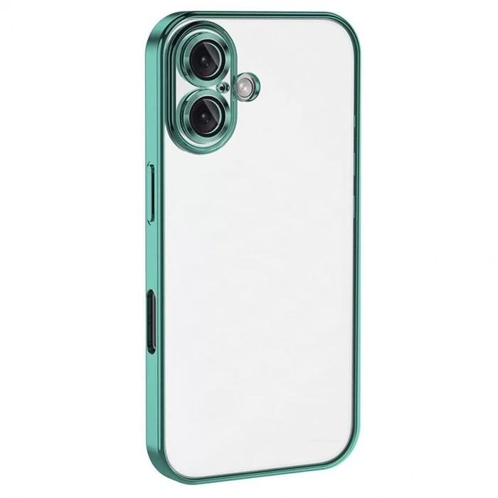 Apple iPhone 16 Kılıf Lensli Silikon - Turkuaz