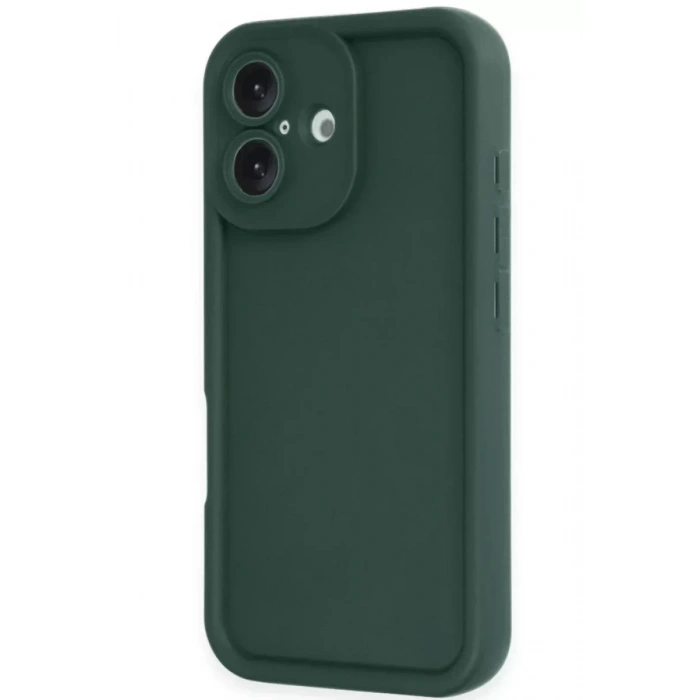 Apple iPhone 16 Kılıf Viera Silikon - Koyu Yeşil
