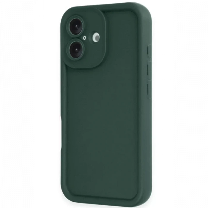 Apple iPhone 16 Kılıf Viera Silikon - Koyu Yeşil
