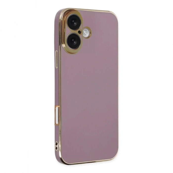 Apple iPhone 16 Kılıf Volet Silikon - Mor