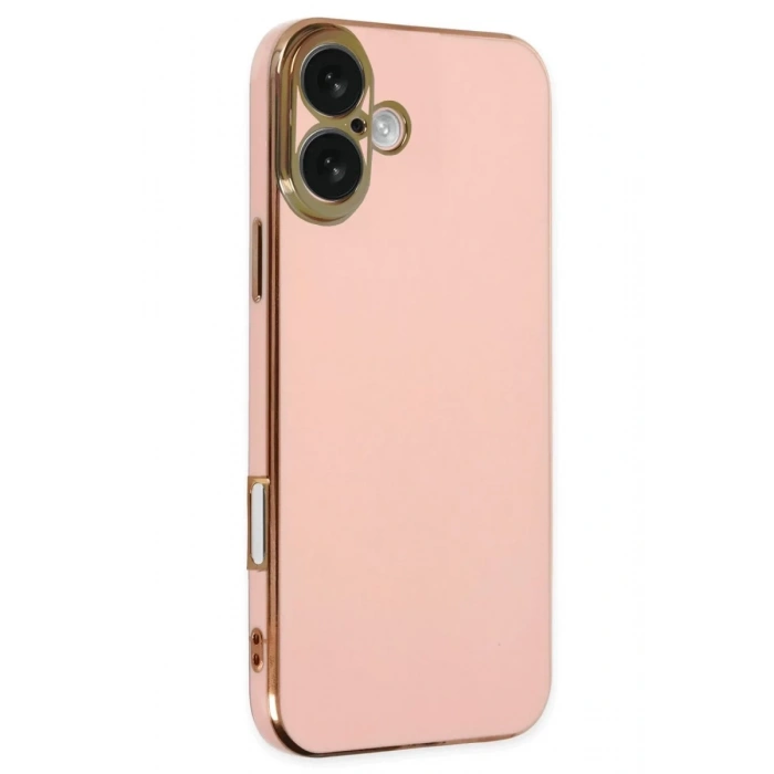 Apple iPhone 16 Kılıf Volet Silikon - Pembe