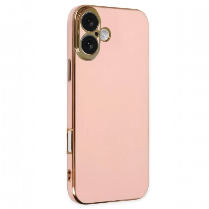 Apple iPhone 16 Kılıf Volet Silikon - Pembe