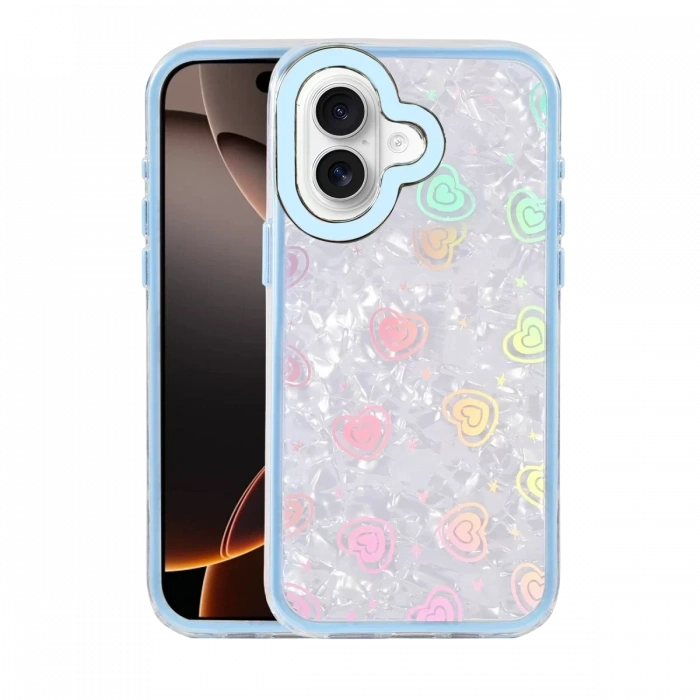 Apple iPhone 16 Lumi Desenli Kapak - Mavi