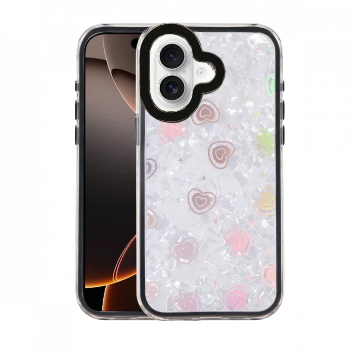 Apple iPhone 16 Lumi Desenli Kapak - Siyah