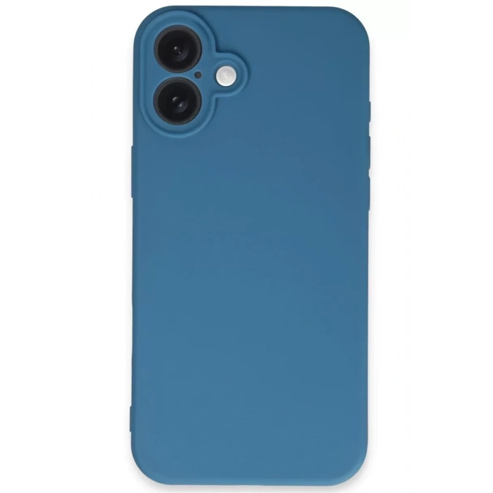 Apple iPhone 16 Plus Kılıf First Silikon - Mavi