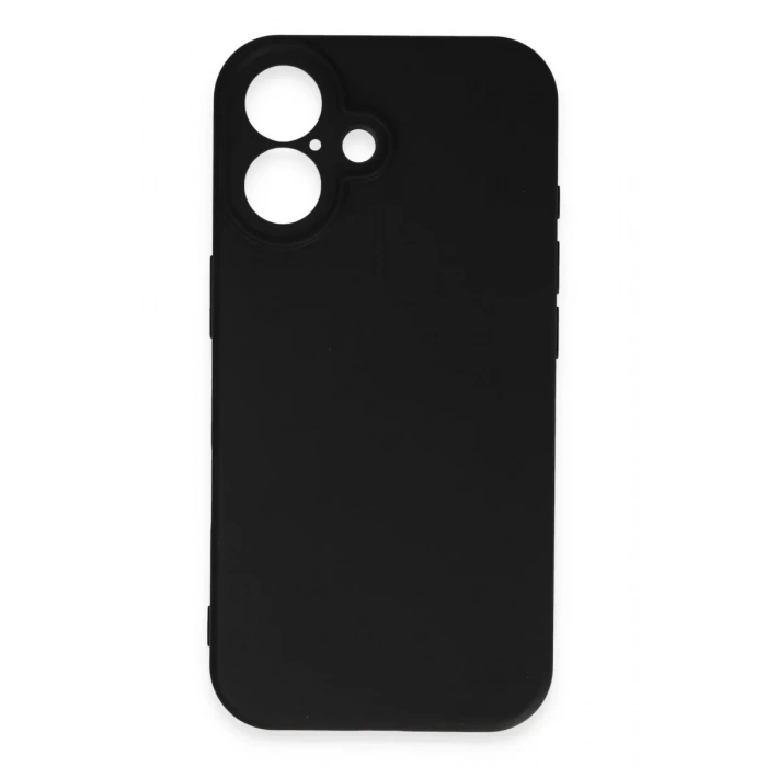 Apple iPhone 16 Plus Kılıf First Silikon - Siyah