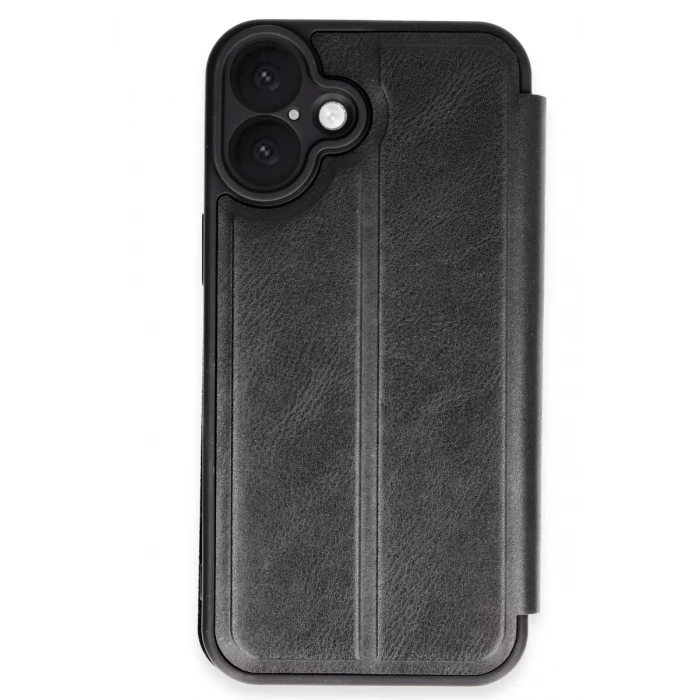 Apple iPhone 16 Plus Kılıf Flip Cover - Siyah