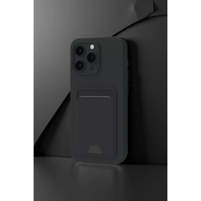 Apple iPhone 16 Plus Kılıf Kelvin Kartvizitli Silikon - Derin Mor