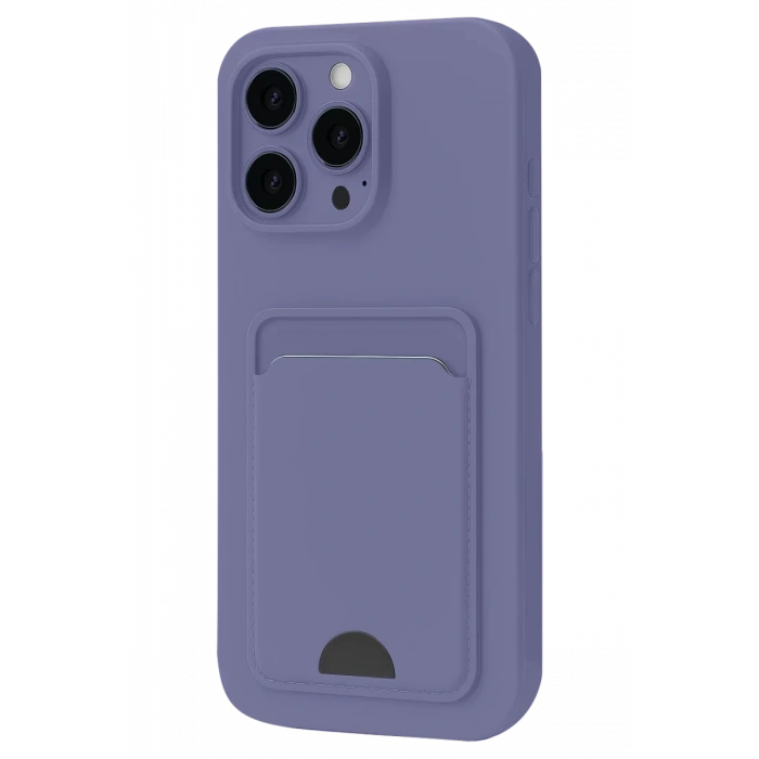 Apple iPhone 16 Plus Kılıf Kelvin Kartvizitli Silikon - Lila