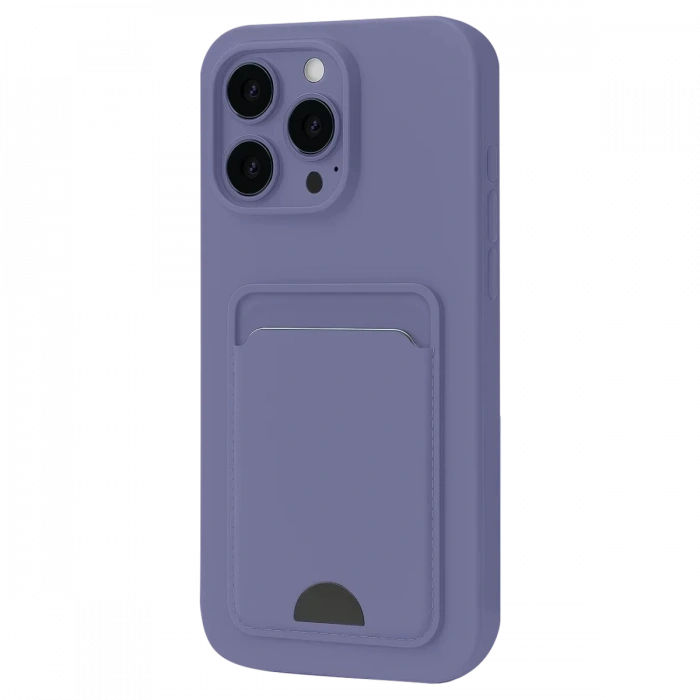 Apple iPhone 16 Plus Kılıf Kelvin Kartvizitli Silikon - Lila