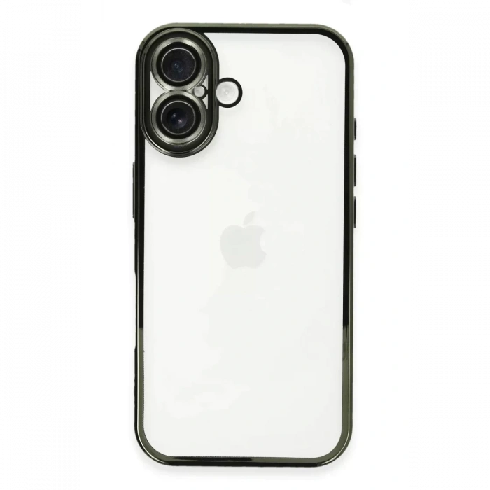 Apple iPhone 16 Plus Kılıf Lensli Silikon - Yeşil