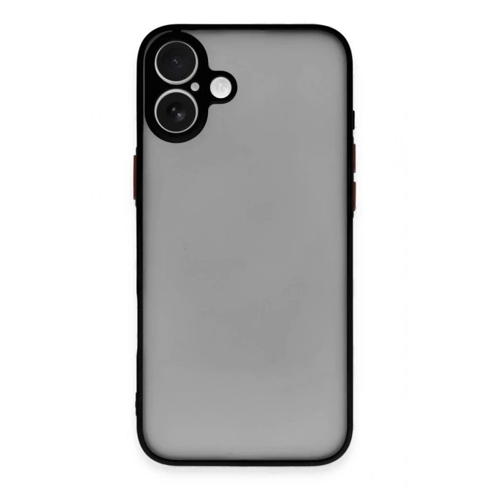 Apple iPhone 16 Plus Kılıf Montreal Silikon Kapak - Siyah