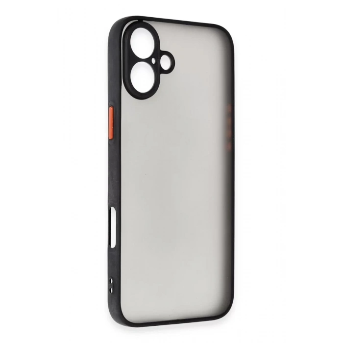 Apple iPhone 16 Plus Kılıf Montreal Silikon Kapak - Siyah