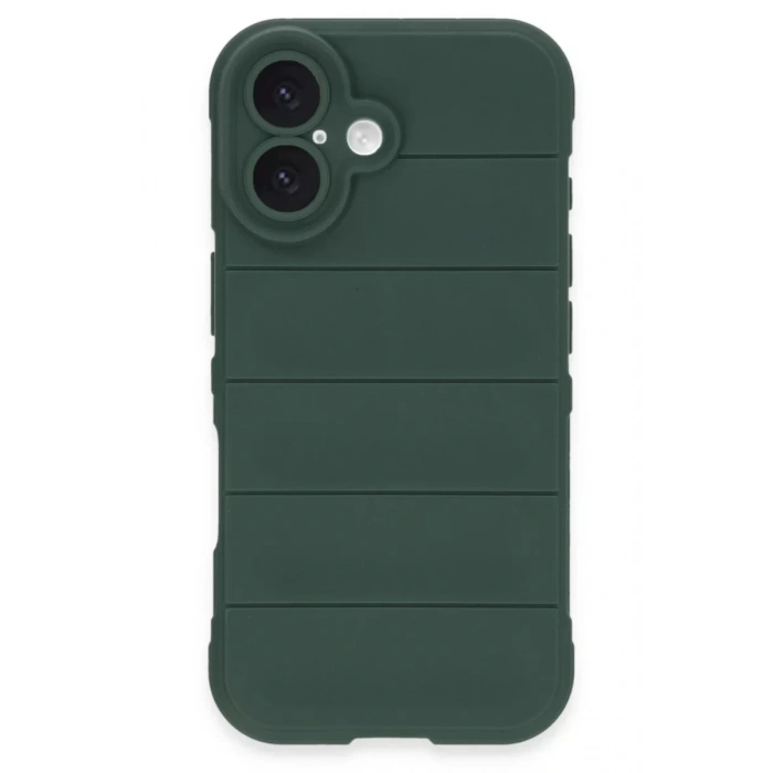 Apple iPhone 16 Plus Kılıf Optimum Silikon - Koyu Yeşil