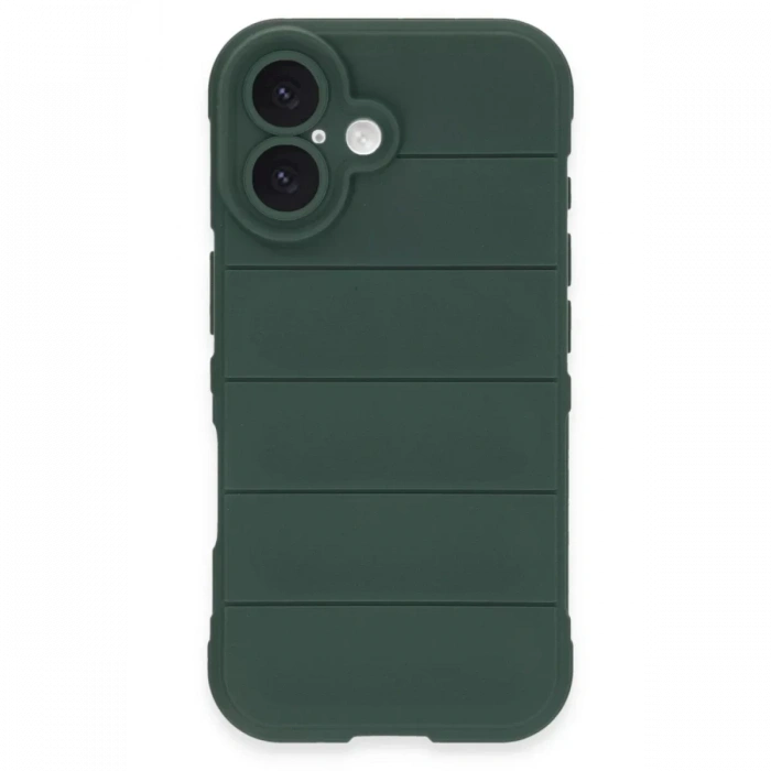 Apple iPhone 16 Plus Kılıf Optimum Silikon - Koyu Yeşil
