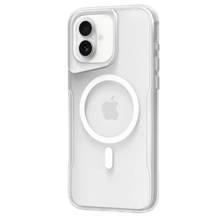 Apple iPhone 16 Plus Kılıf PC Poso Magsafe Kapak - Şeffaf