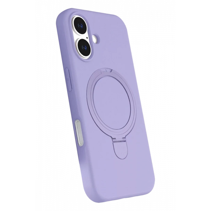 Apple iPhone 16 Plus Regal Magsafe Standlı Kapak - Lila