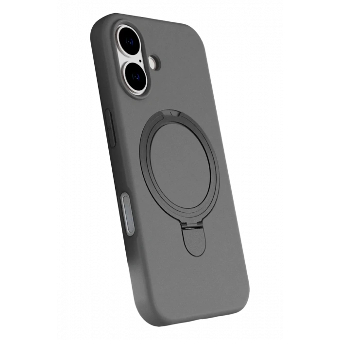 Apple iPhone 16 Plus Regal Magsafe Standlı Kapak - Titan Gri