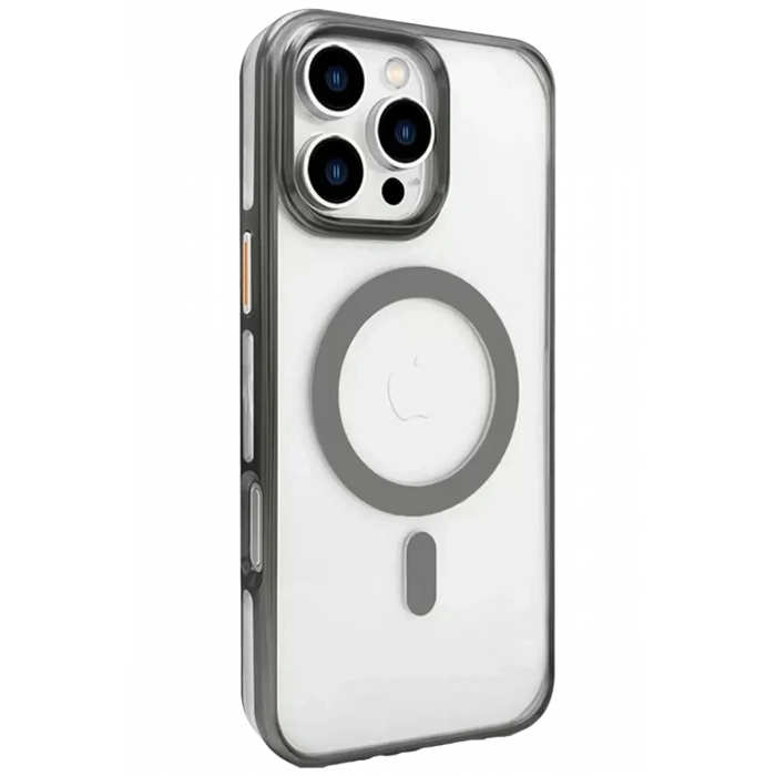 Apple iPhone 16 Pro Gleam PC Sert Magsafe Kılıf - Titan Gri