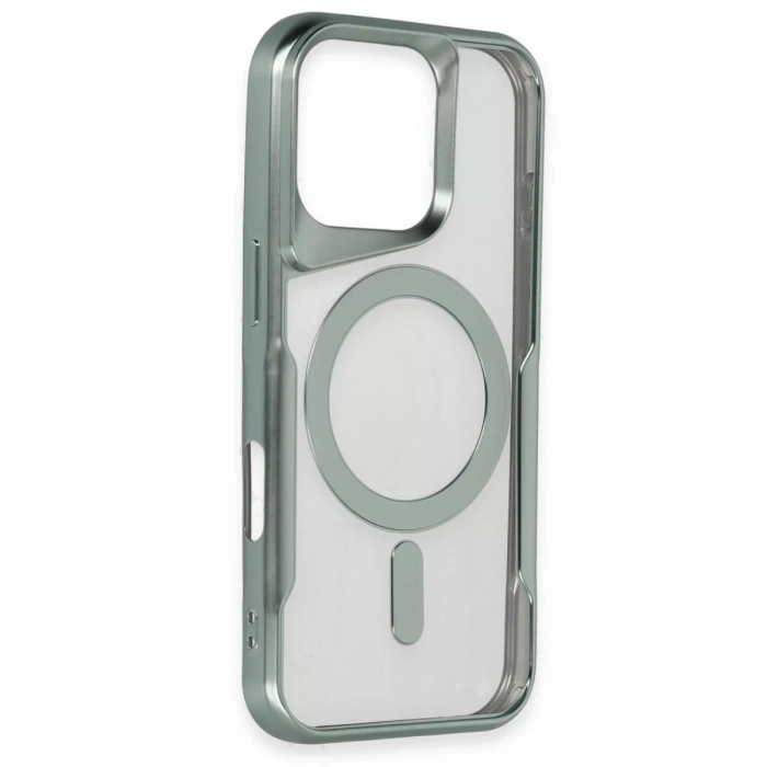 Apple iPhone 16 Pro Kılıf Boyi Magsafe Silikon Kapak - Lacivert
