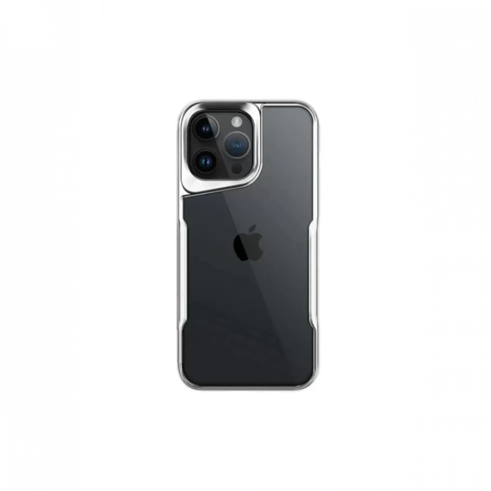 Apple iPhone 16 Pro Kılıf Boyi Silikon Kapak - Gümüş