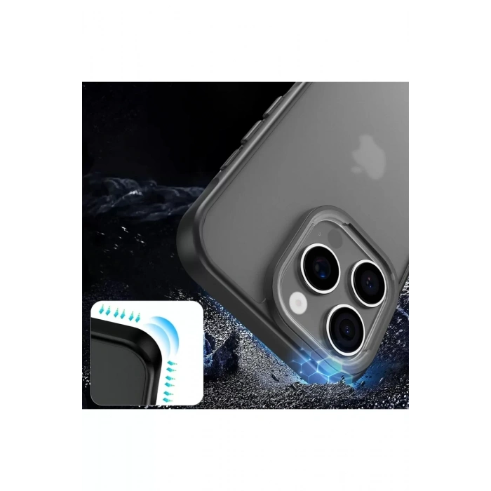 Apple iPhone 16 Pro Kılıf Elegant Kapak - Siyah
