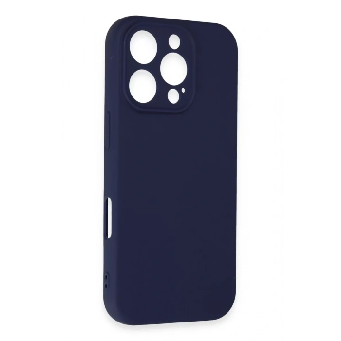 Apple iPhone 16 Pro Kılıf First Silikon - Lacivert