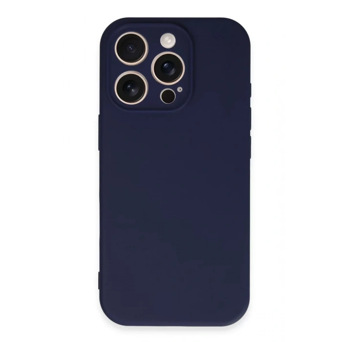 Apple iPhone 16 Pro Kılıf First Silikon - Lacivert