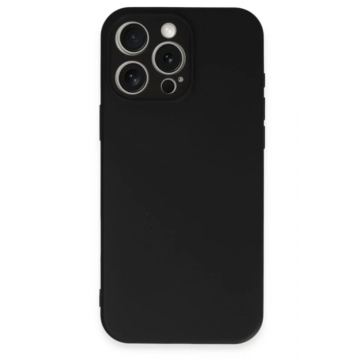 Apple iPhone 16 Pro Kılıf First Silikon - Siyah