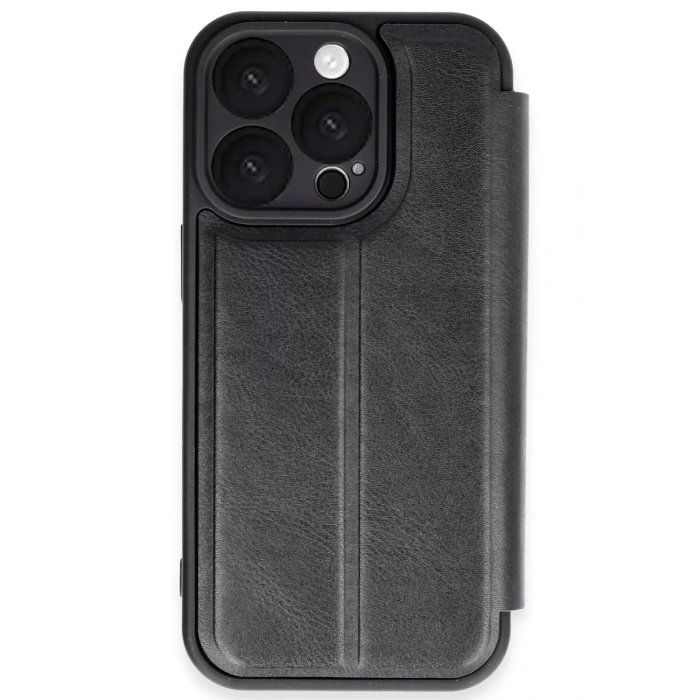 Apple iPhone 16 Pro Kılıf Flip Cover - Siyah