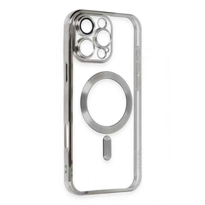 Apple iPhone 16 Pro Kılıf Kross Magneticsafe Kapak - Titan Gri
